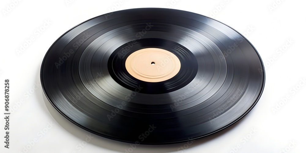 Obraz premium Schallplatte Vinyl Schellack Vinylscheibe Scheibe Platte AI-Generated Content