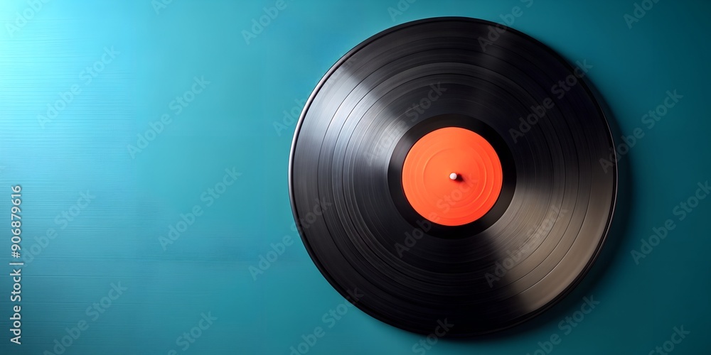 Fototapeta premium Schallplatte Vinyl Schellack Vinylscheibe Scheibe Platte Generative AI