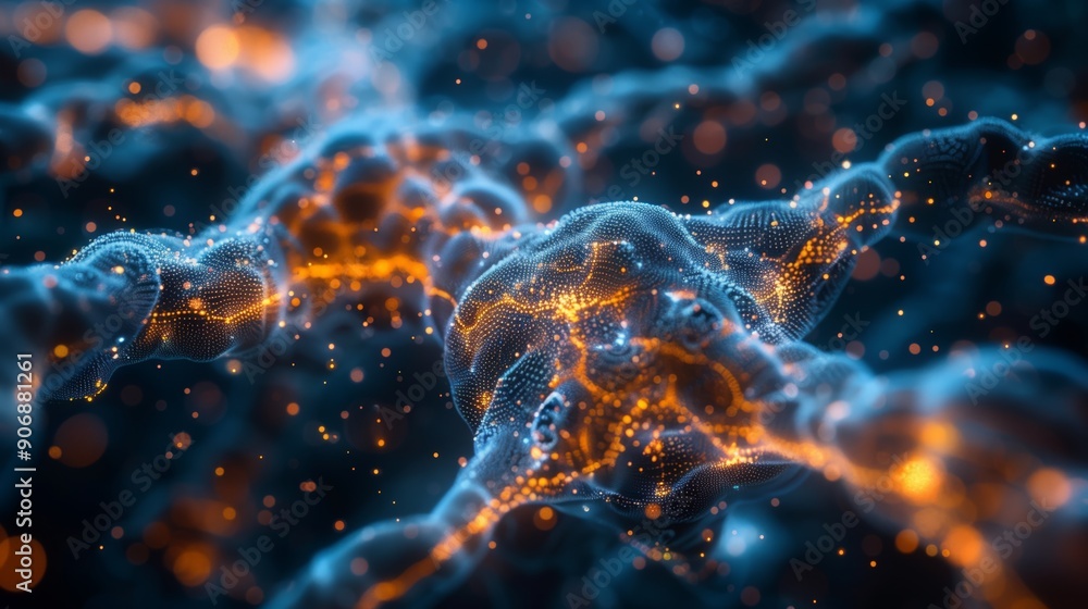 A detailed view showcasing intricate neural networks and synapses, highlighting connections and activity within a vibrant, dynamic structure. A detailed view showcasing intricate neural networks and synapses, highlighting connections and activity within a vibrant, dynamic structure.