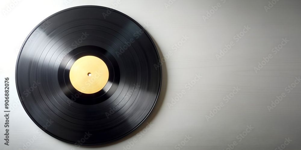 Obraz premium Schallplatte Vinyl Schellack Vinylscheibe Scheibe Platte AI-Generated Content