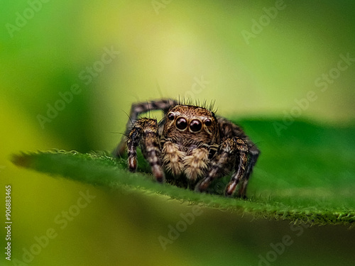 Colorful Spiders Ready For Their Close-Up