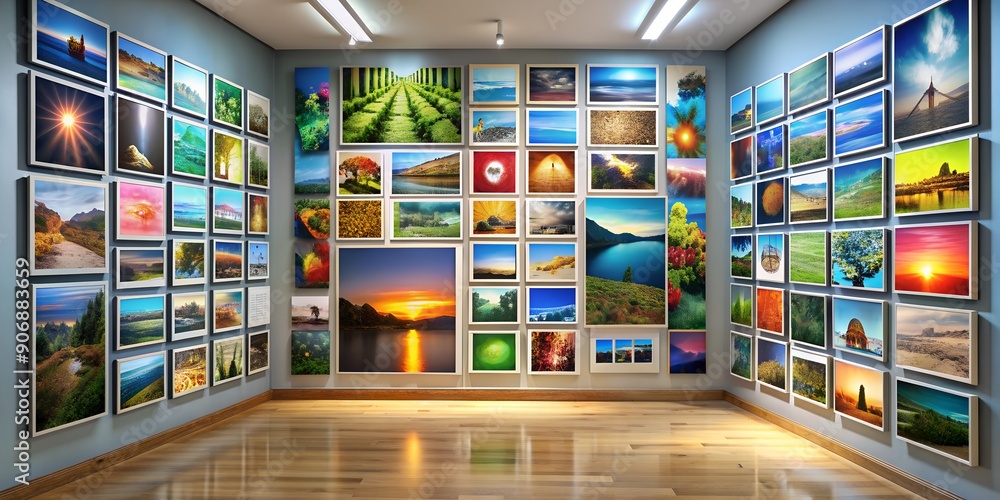 A picture on a wall informative Vibrant engaging Generative AI A picture on a wall informative Vibrant engaging Generative AI