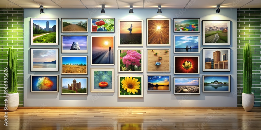 A picture on a wall informative Vibrant engaging Generative AI A picture on a wall informative Vibrant engaging Generative AI