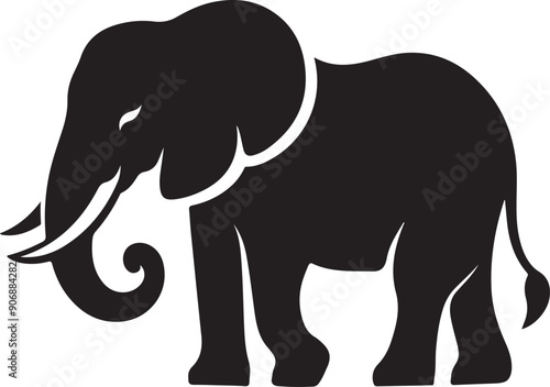 Elephant silhouette vector illustration design 