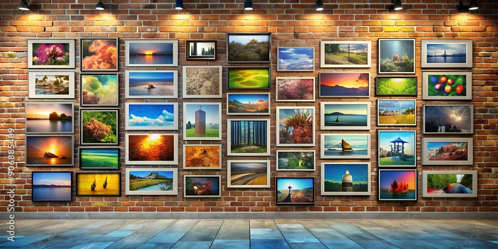 A picture on a wall informative Vibrant engaging Generative AI A picture on a wall informative Vibrant engaging Generative AI