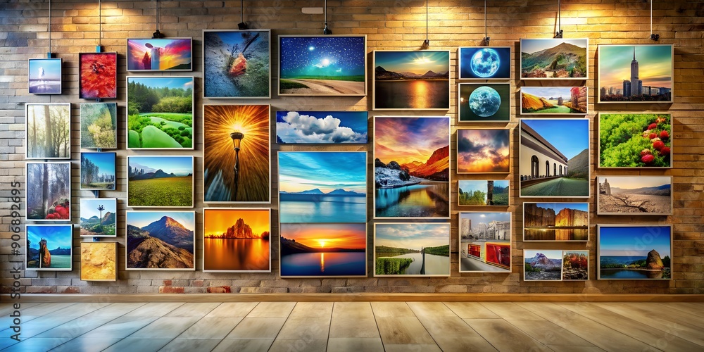 A picture on a wall informative Vibrant engaging Generative AI A picture on a wall informative Vibrant engaging Generative AI