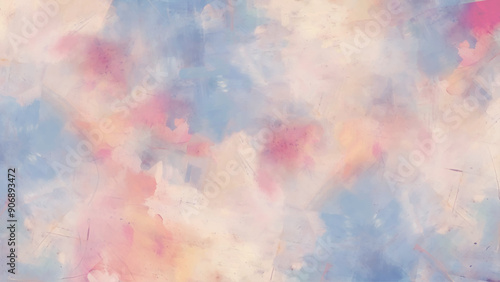 Abstract colorful grunge painting wall vector with expressionism elements.  Brushed painted abstract background.