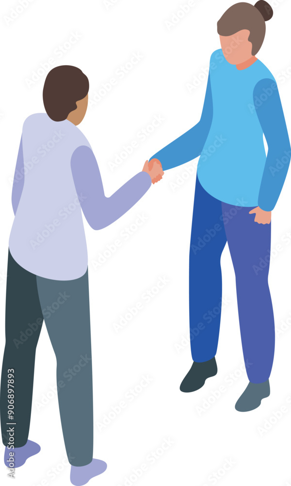 Two business people shaking hands after reaching an agreement during a meeting Two business people shaking hands after reaching an agreement during a meeting