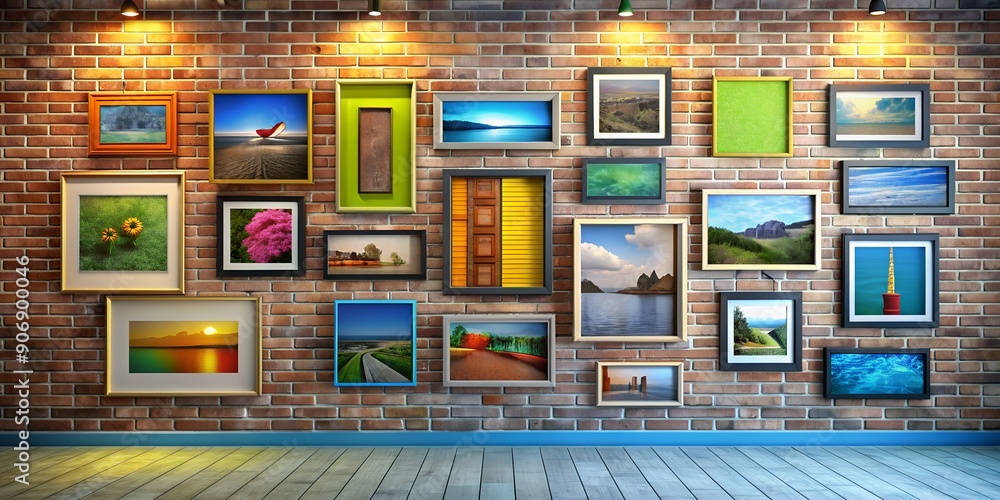 A picture on a wall informative Vibrant engaging AI Generative A picture on a wall informative Vibrant engaging AI Generative