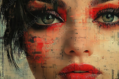 Digital Woman's Face