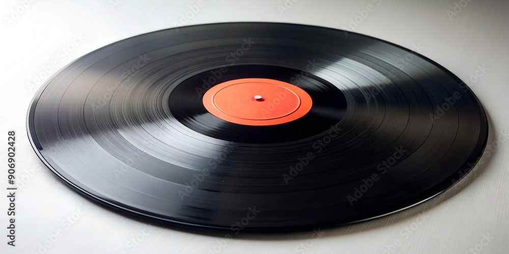 Fototapeta premium Schallplatte Vinyl Schellack Vinylscheibe Scheibe Platte Generative By AI