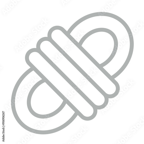 Rope Vector Line Grey Icon Design
