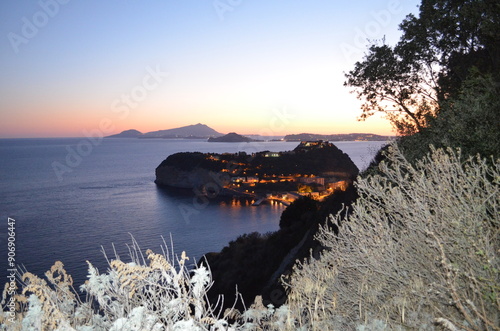 Naples, isolotto di Nisida by-night photo