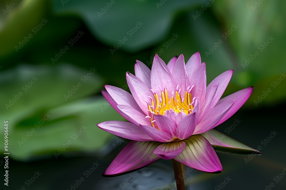 Pink Water Lily Blossom in Sunlight Pink Water Lily Blossom in Sunlight