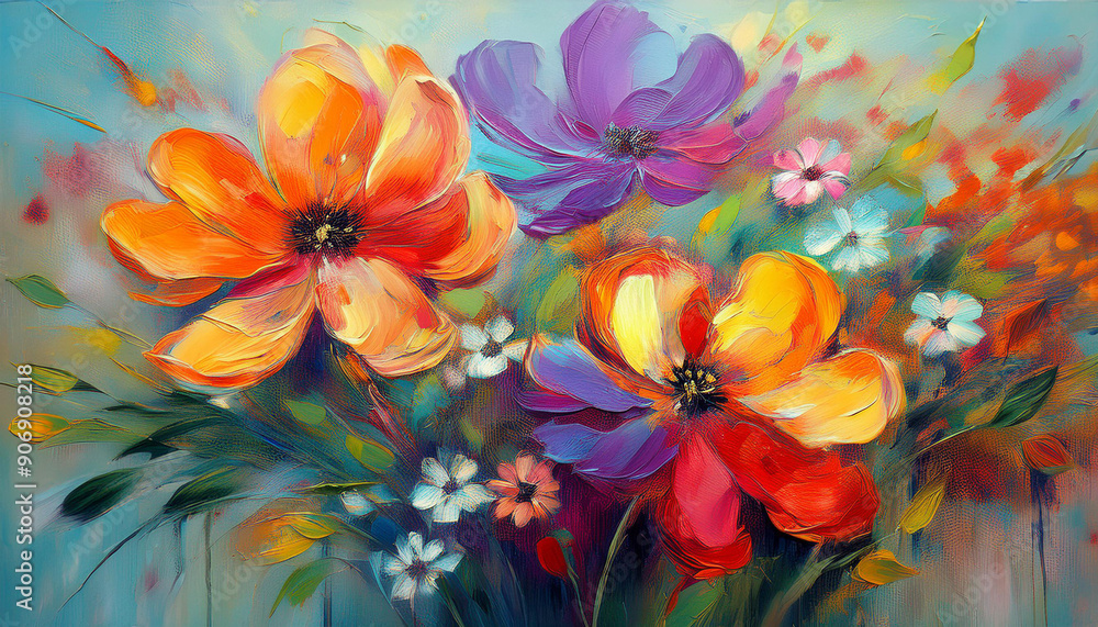 bouquet of flowers painting bouquet of flowers painting