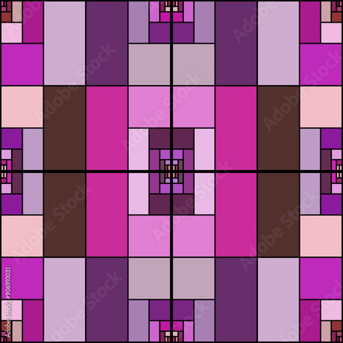 Cybernetic Symmetry: A Futuristic Geometric Abstract Background for Modern Design