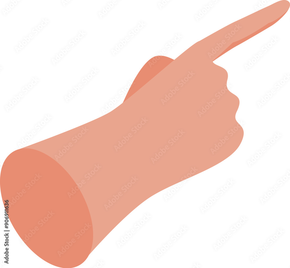 Human hand pointing with index finger gesture isolated on white background Human hand pointing with index finger gesture isolated on white background