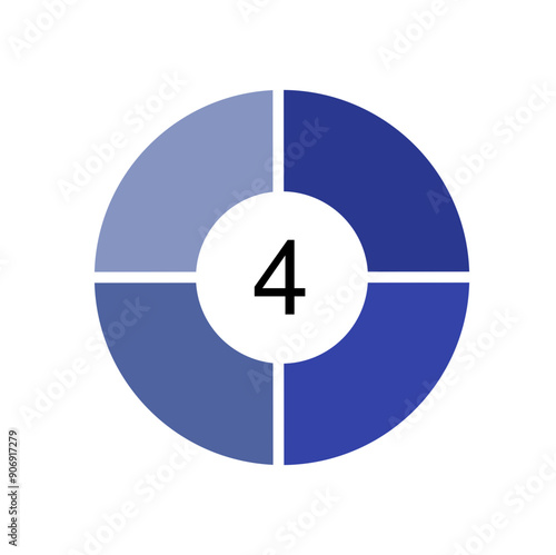 Circles diagram divided part section segment chart vector business math statistics presentation information, pie shape round donut fractions for data information.