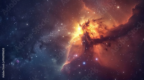 star cluster pattern wallpaper
