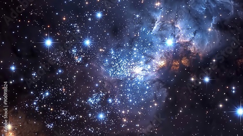 star cluster pattern wallpaper