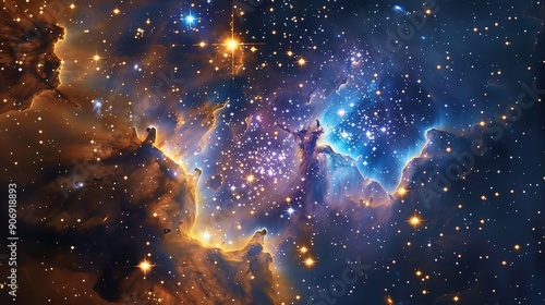 star cluster pattern wallpaper