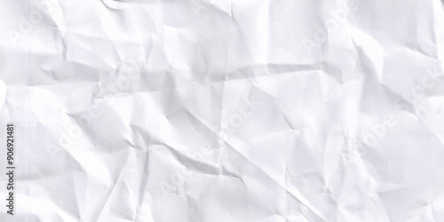 Paper pieces lined and checkered pages with crumpled effect and wrinkles vector.  White  illustration of crumpled paper.