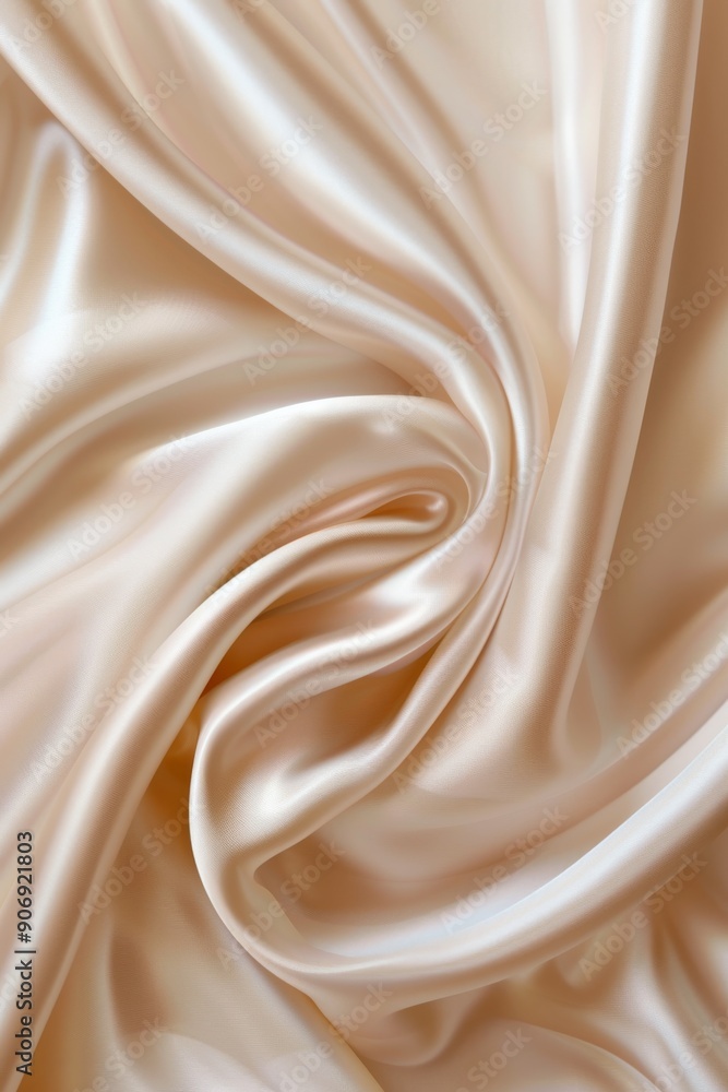 Serene composition showcasing a soft pastel beige cream color, shining like satin silk, creating Serene composition showcasing a soft pastel beige cream color, shining like satin silk, creating