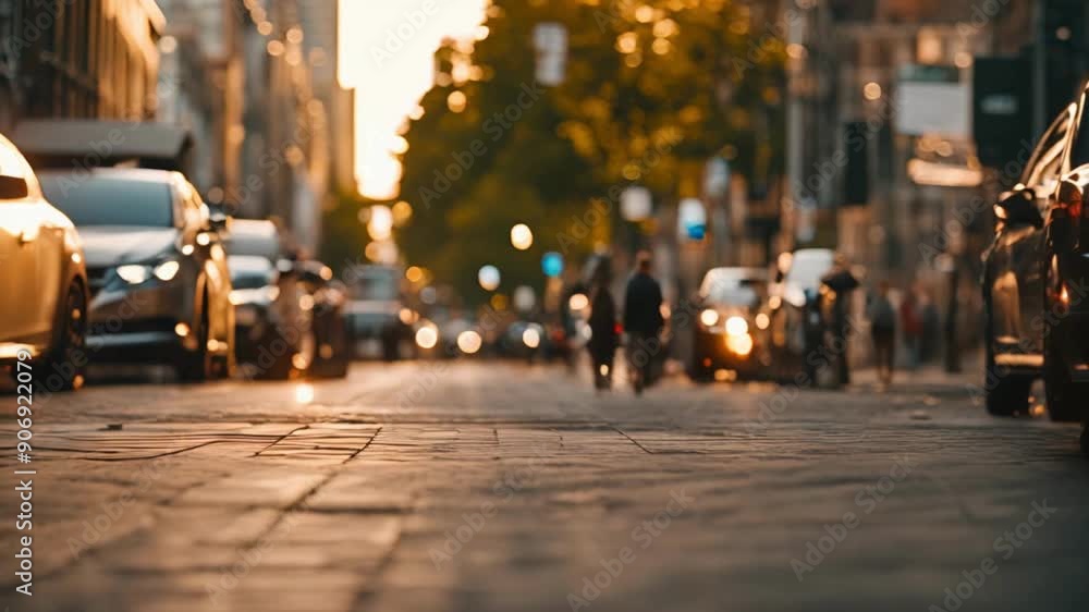 Early Morning Hustle City Streets Come Alive Early Morning Hustle City Streets Come Alive