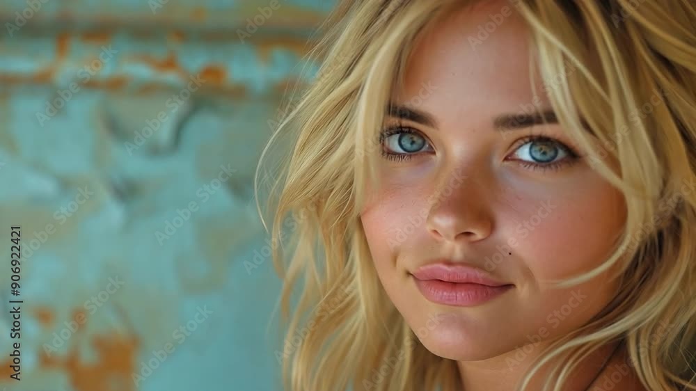 Beautiful blonde in a passionate state Beautiful blonde in a passionate state