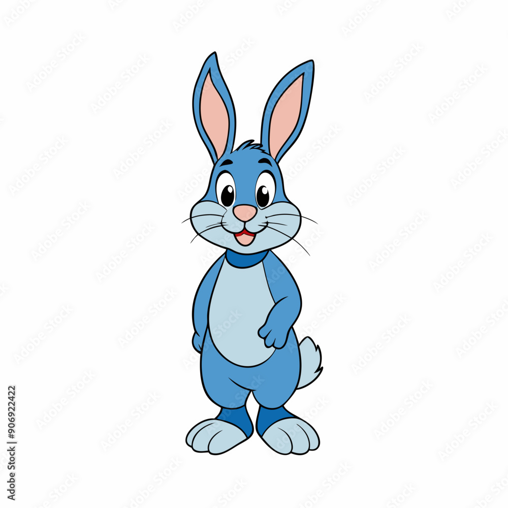 Adorable Rabbit Vector Illustration - Cartoon, Clipart, and Line Art Design Adorable Rabbit Vector Illustration - Cartoon, Clipart, and Line Art Design
