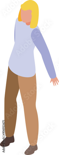 Young woman is standing with slumped shoulders and avoiding eye contact, conveying a sense of shame or embarrassment