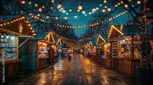 a street that has a lot of lights on it