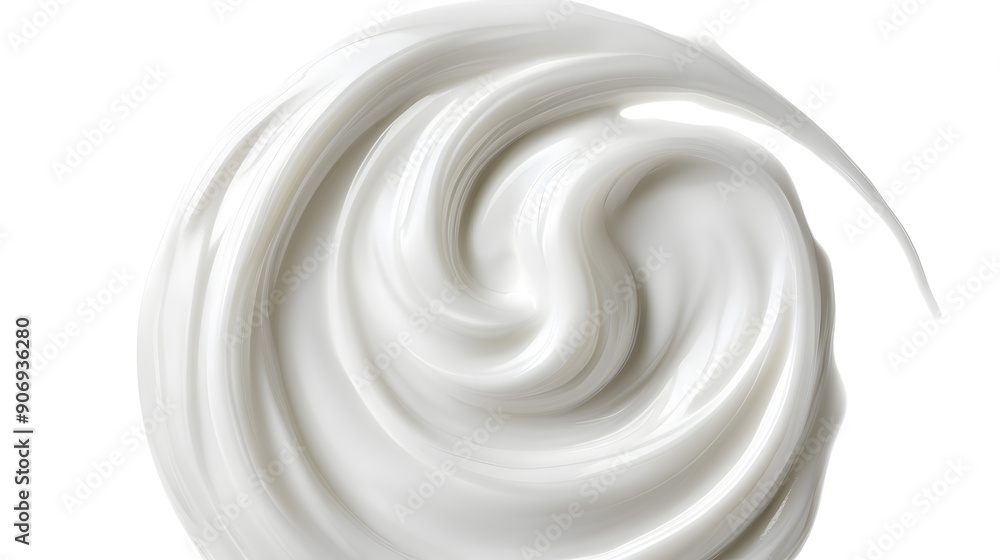 Gel cream smear isolated on white background Gel cream smear isolated on white background