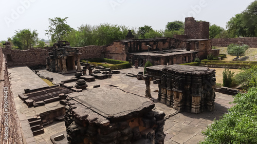 India, Madhya Pradesh, Morena, Ruins of Ancient Survaya ki Garhi, 10th Century Monument, Lord Shiva Temple.