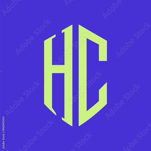 HC letter logo Creative Design. HC monogram Logo Unique Concept Vector. HC creative modern flat abstract initials letter logo.