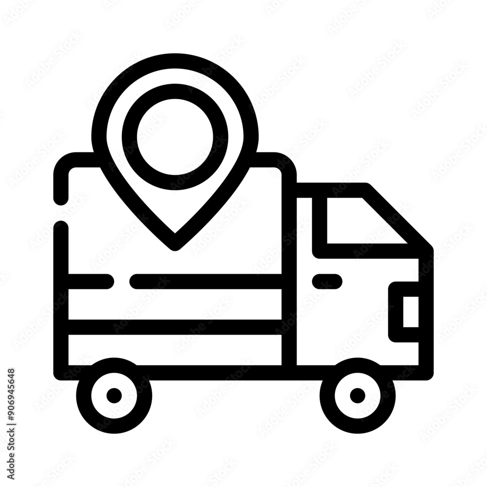 delivery line icon delivery line icon