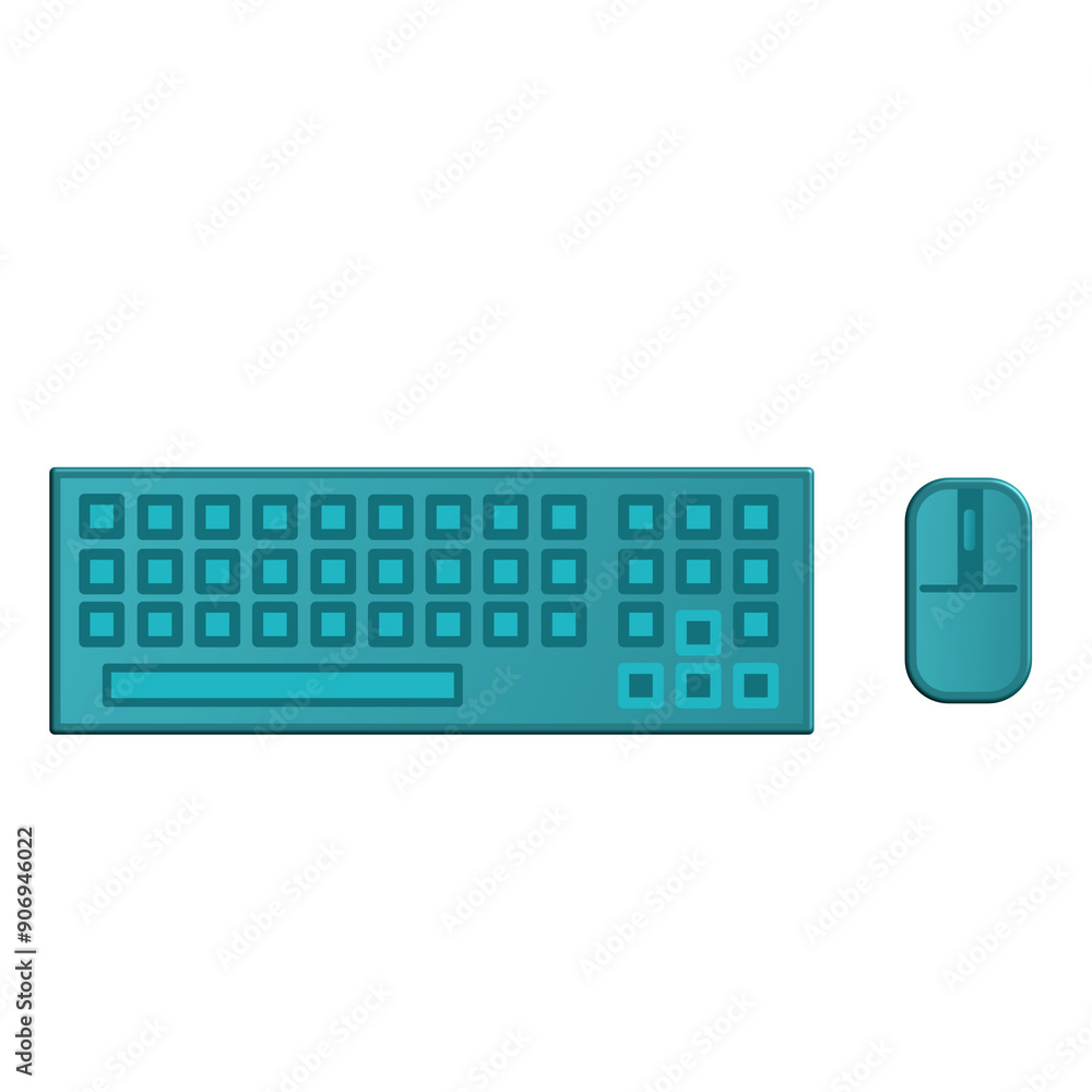 Keyboard and Mouse Vector art Keyboard and Mouse Vector art