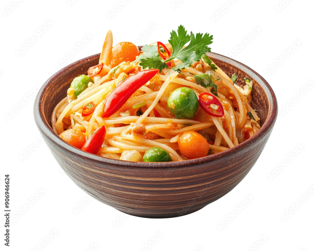 A bowl of papaya salad A bowl of papaya salad