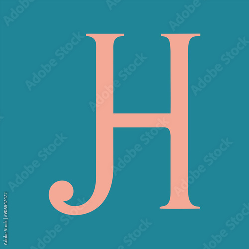 JH letter logo Creative Design. JH monogram Logo Unique Concept Vector. JH creative modern flat abstract initials letter logo. 