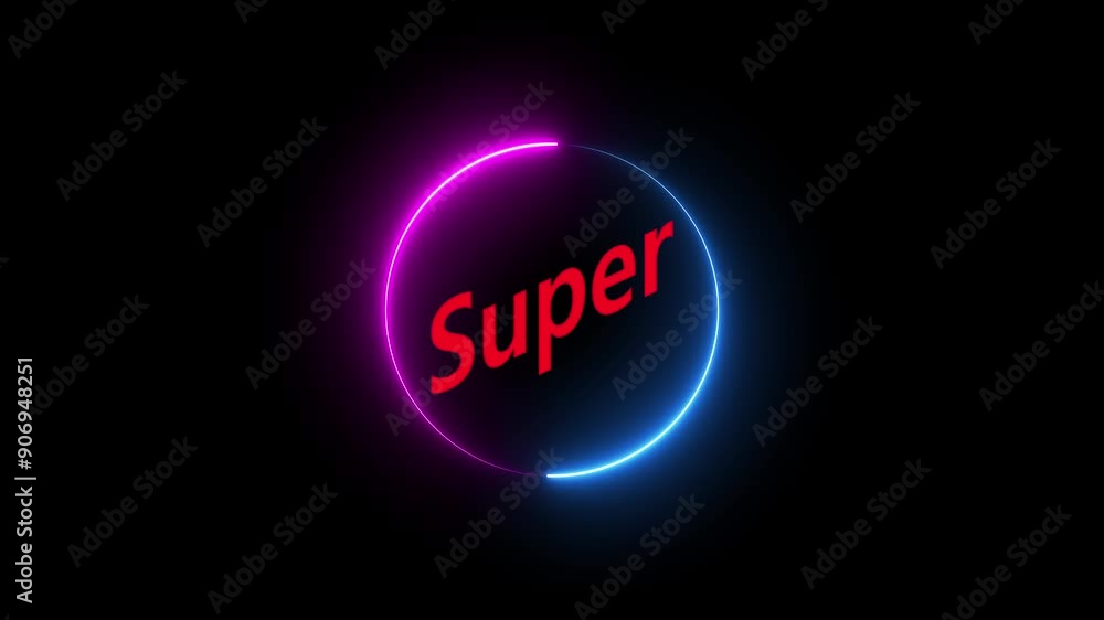 Super text latter icon animation. Super text latter icon animation.