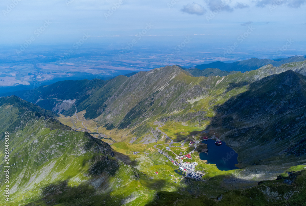 Landscape with Fagaras mountains - Romania Landscape with Fagaras mountains - Romania