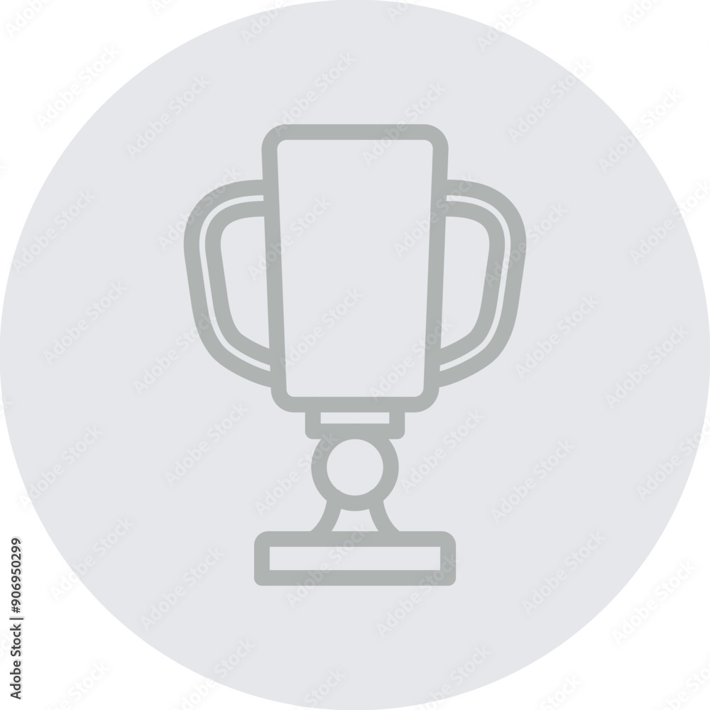 trophy Vector Line Grey Circle Grey trophy Vector Line Grey Circle Grey