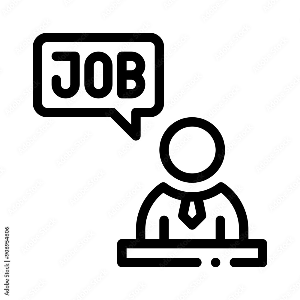 job fair line icon job fair line icon