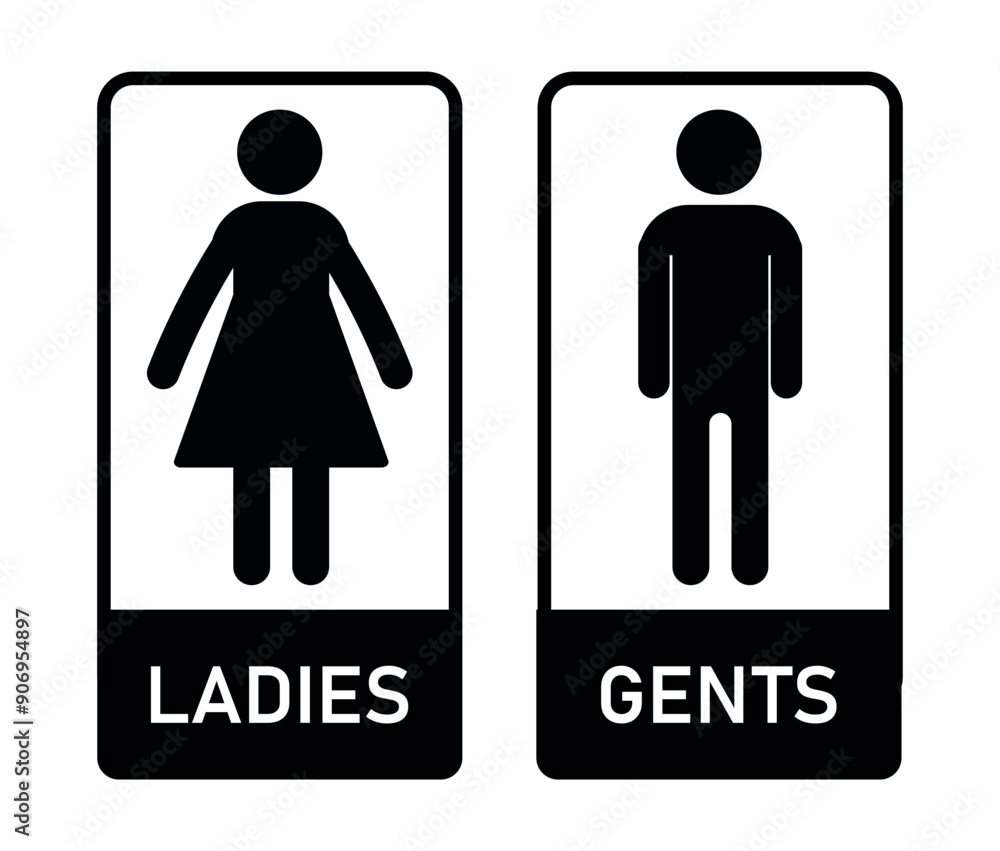 Printable Toilet Icon Set: Ladies and Gents Restroom Signs, Bathroom Symbols, WC, Lavatory Illustrations Printable Toilet Icon Set: Ladies and Gents Restroom Signs, Bathroom Symbols, WC, Lavatory Illustrations