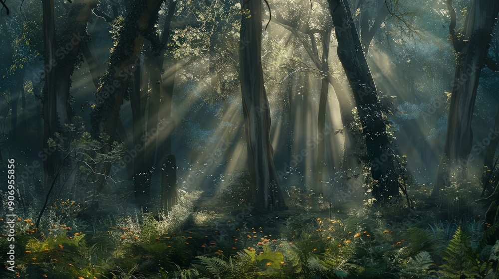 Sunbeams Through the Forest Sunbeams Through the Forest