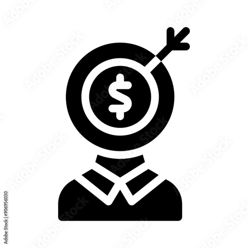 headhunting glyph icon
