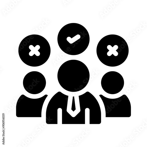 candidate selection glyph icon