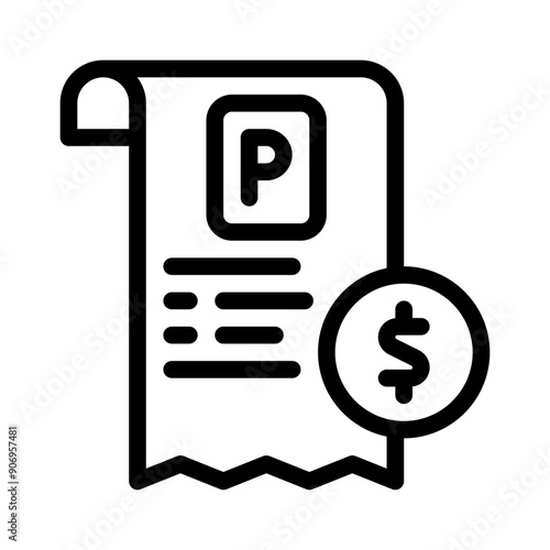 parking line icon