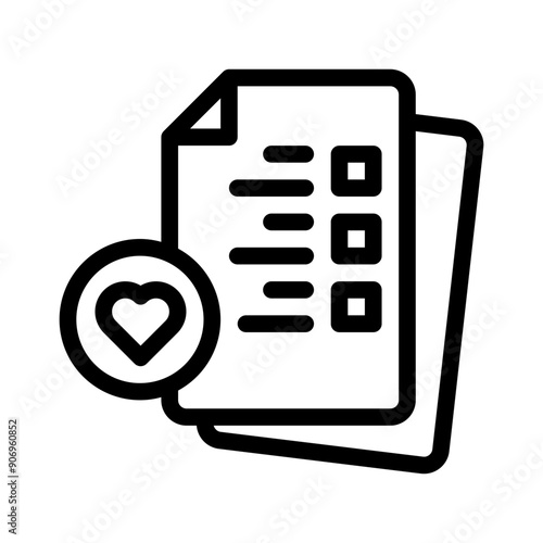 wishlist line icon