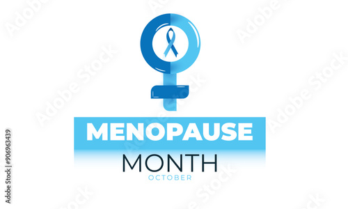 Menopause month. background, banner, card, poster, template. Vector illustration.